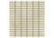 Ivory Travertine Tumbled Single Strip Mosaic Tile 5/8x2"